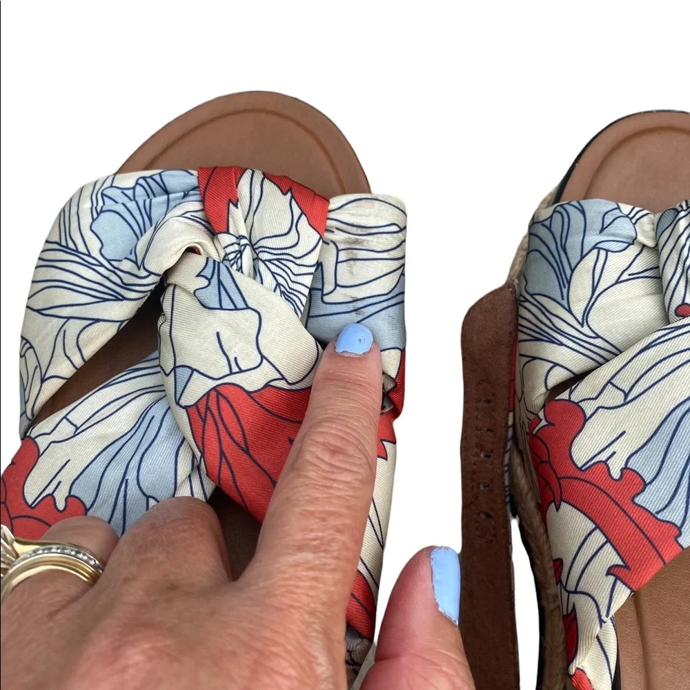 Naturalizer Floral Print Platform Sandals